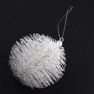 Шар ёлочный акриловый 10 см 1 шт. 192 шт./кор белый