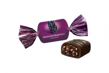 «Фруктовичи», конфеты «Чернослив Михайлович» с арахисом в темной глазури (упаковка 0,5 кг)