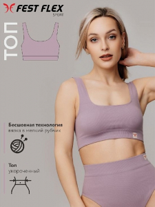 FFLB-943 Майка укороченная спортивная для женщин 