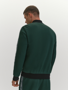 Бомбер для спорта и отдыха из хлопкового трикотажа пике