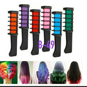 Мелки для волос с расческой hair coloring chalk набор 6 шт