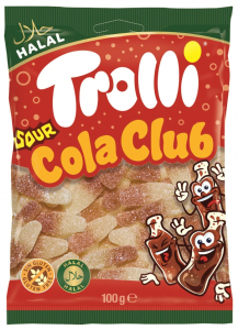 Жевательные конфеты Trolli Cola Club (кислая бутылочка колы) 100 г