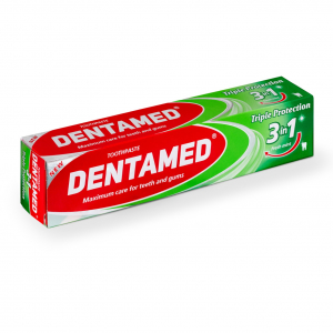 Зубная паста DENTAMED комплексный уход  Экстракт коры дуба, мятное масло, ментол MODUM