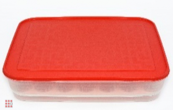 Контейнер большой с крышкой для хранения, 35,5х26х8 смм