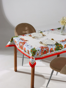 Скатерть новогодняя «Этель. Новогодняя сказка», 150?110 см ±3 см с ГМВО, 100% хлопок