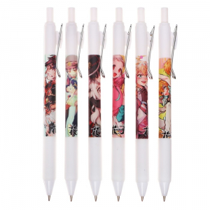 Ручка гелевая автоматическая Calligrata, 0.5 мм, стержень чёрный, корпус «Аниме», штрихкод на штуке, МИКС