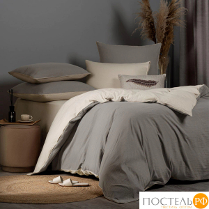 SleepiX ЮКО сер/св-беж КПБ 145х215-2/230х250-1/50х70-2/70х70-2, 7 пр., модал/бамбук