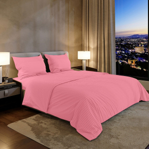 Комплект постельного белья Шпинель земляничный страйп-сатин