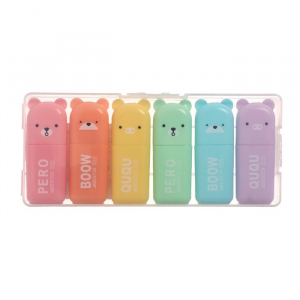 Набор маркеров текстовыделителей 6 цветов 