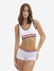 2 PACK SIGNATURE STRIPE BRALETTES WITH REMOVEABLE PADS