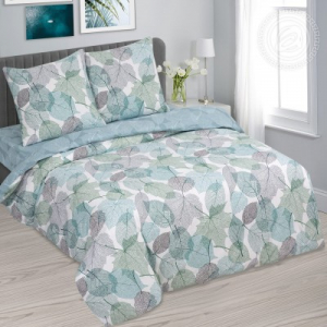 Постельное белье Мирей с простынью на резинке (поплин DE LUXE)