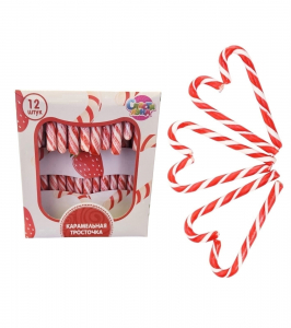 КАРАМЕЛЬ КАРАМЕЛЬНАЯ ТРОСТЬ 12 шт