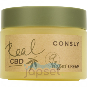 Consly Vegan Real CBD Балансирующий крем для проблемной кожи с канабидиолом и растительным скваланом, 50 мл