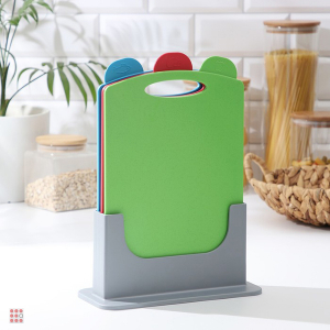 Доски разделочные с маркерами на подставке, набор 3 шт