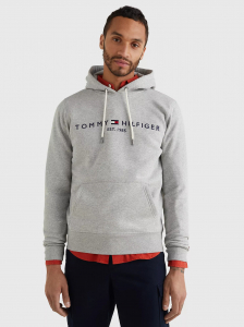 Embroidered Tommy Logo Hoodie