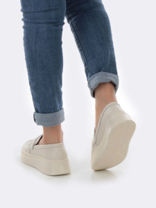 03-PDD171-2 BEIGE Полуботинки женские (натуральная кожа)