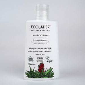 Ecolatier Organic Farm GREEN "ALOE VERA" ДЛЯ ЛИЦА Вода мицелярная очищение+увлажнение 250мл