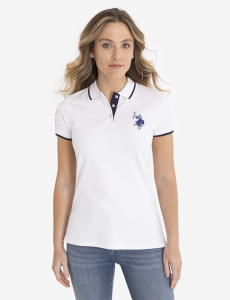 MULTITONAL LOGO SOLID POLO SHIRT