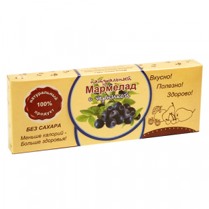 Натуральный мармелад Черника 140г  (15шт/кор)