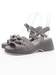 08-XL693-9 GRAY Босоножки женские (натуральная кожа)