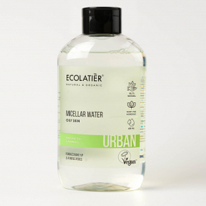 Ecolatier URBAN Вода мицеллярная д/снятия макияжа Oily skin Чай матча&Бамбук 600мл