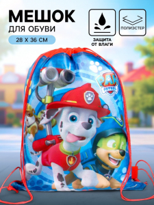 Мешок для обуви 28?36 см, «Щенки»