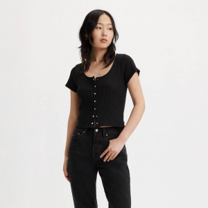 Britt Snap-front Top