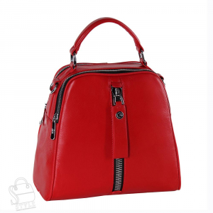 Рюкзак женский кожаный 99451 red Velina Fabbiano-Safenta в Новосибирске