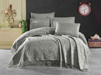 Покрывало EFOR (Gardines) с наволочками MILANO 240*260 серый GRI