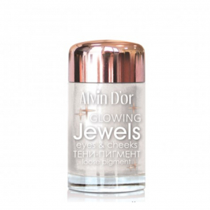 Тени-пигмент для век Jewels Alvin D`or серебристый 11 снежный