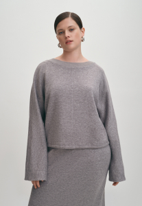 Трикотажная блуза на кулиске