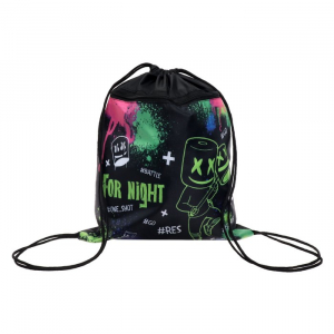 Мешок для обуви с карманом 420 х 340 мм, Calligrata МСО-7С, (мягкий полиэстер, плотность 210D), 