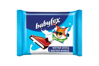 «BabyFox», молочный шоколад, 12 г (упаковка 100 шт)