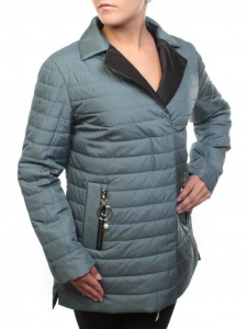 BM10301 GRAY/TURQUOISE Куртка демисезонная женская (50 гр. синтепон)