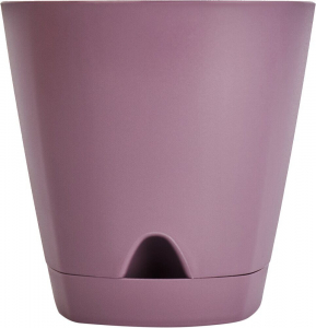 Горшок для цветов amsterdam 0,65л с прикорневым поливом, морозная слива