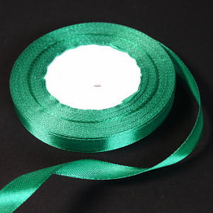 Лента атласная Изумрудная (126) 10 мм, 30 метров