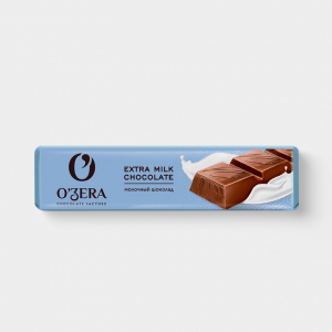 «O'Zera», шоколад молочный Extra milk, 45 г (упаковка 30 шт)