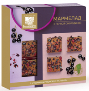 Мармелад фруктовый Черная смородина расф. 0,110  (12шт/кор)