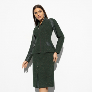 Костюм с юбкой, Решающее влияние (грин, 2 в 1)