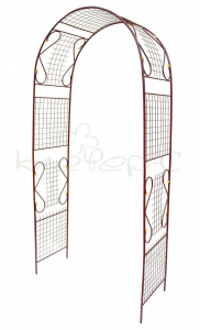 Арка Садовая разборная «Комбинированная» бордовая