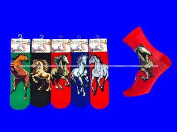 Носки универсальные ЦВЕТНЫЕ Символ 2026 года арт. 7134