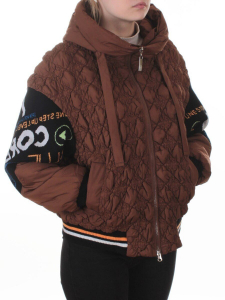 705 BROWN Куртка демисезонная женская (100 гр. синтепон)