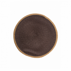 Сервировочная салфетка круглая JUTE 38см шоколадная