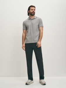 Поло из хлопкового трикотажа