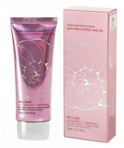 BB-крем с функцией контроля сальных желёз 3W CLINIC с экстрактом улитки - Silky Pore Control Snail BB Cream 70 мл