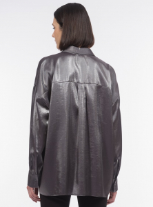 Вискозная блуза, переливающаяся серебром