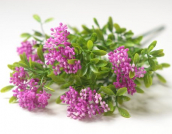 Искусственные цветы, Ветка в букете зелени 5 веток (1010237)