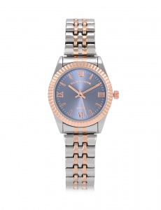 LADIES TWO TONE LINK ANALOG WATCH