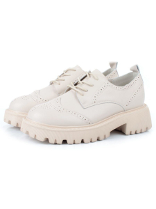 03-5928-5 BEIGE Полуботинки женские (натуральная кожа)