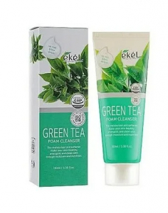 Нежная пенка для умывания с экстрактом зеленого чая EKEL, 100 мл